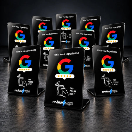 Zappy Google Review Stand, 10 Stands pack