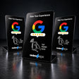 Zappy Google Review Stand, 3 Stands pack