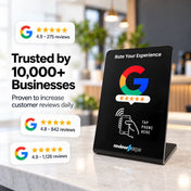 Zappy Google Review Stand, view 3