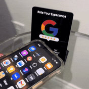 Zappy Google Review Stand, view 2