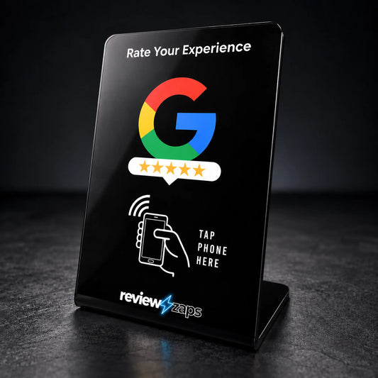 Zappy Google Review Stand by Review Zaps